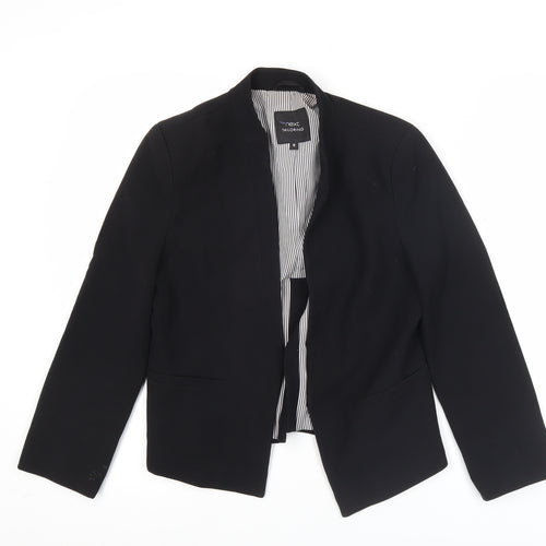 Next Women Black Tailored Blazer Jacket Size 8 Slim Fit Workwear