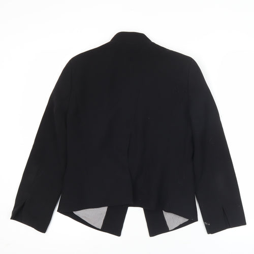 Next Women Black Tailored Blazer Jacket Size 8 Slim Fit Workwear