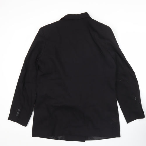 Stradivarius Womens Black Size 12 Double Breasted Blazer Jacket