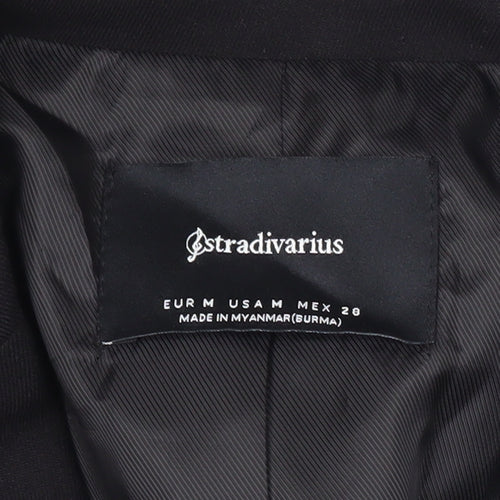 Stradivarius Womens Black Size 12 Double Breasted Blazer Jacket