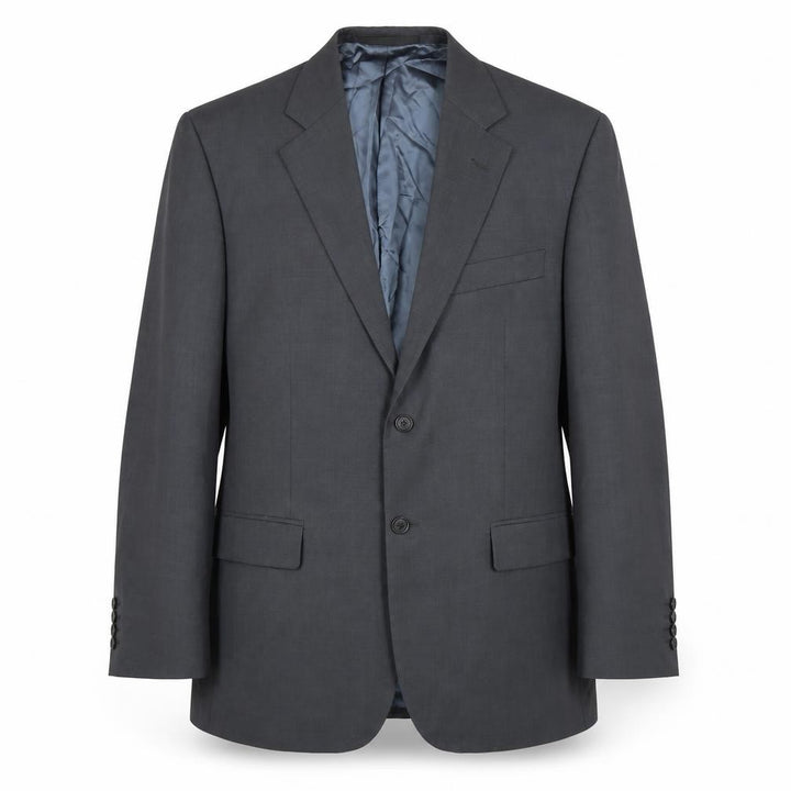 Front view of Marks & Spencer Men’s Grey Wool Blazer Jacket 40” Chest Regular Fit