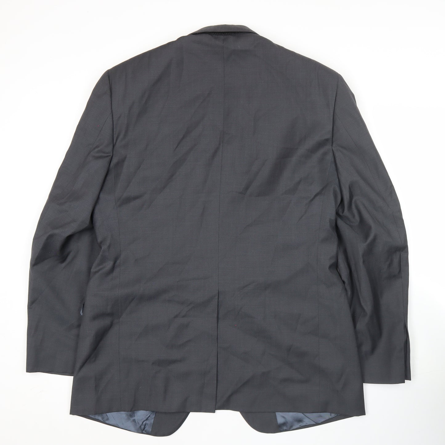 Marks and Spencer Men’s Grey Wool Blazer Jacket 40” Chest Regular Fit