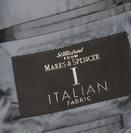 Marks and Spencer Men’s Grey Wool Blazer Jacket 40” Chest Regular Fit