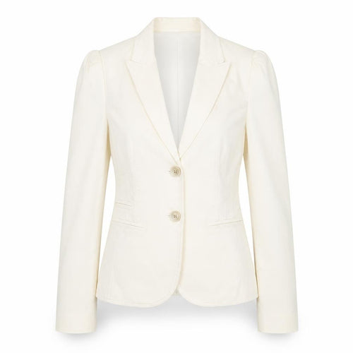Esprit Women Ivory Slim Fit Suit Jacket UK 6 Notch Lapel