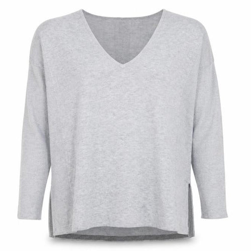 Nine by Savannah Miller Women’s Grey V-Neck Jumper Size 14