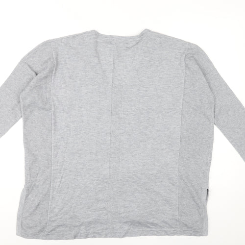 Nine by Savannah Miller Women’s Grey V-Neck Jumper Size 14