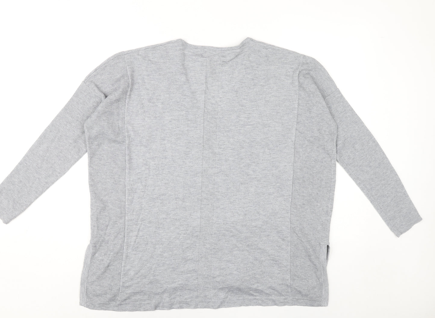 Nine by Savannah Miller Women’s Grey V-Neck Jumper Size 14