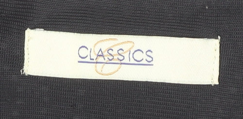 Classics Women’s Black Geometric Midi Shift Dress Size 24