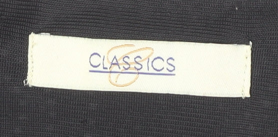Classics Women’s Black Geometric Midi Shift Dress Size 24