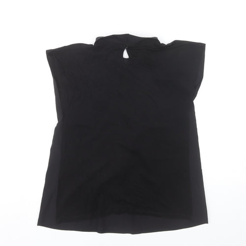 French Connection Womens Black XS Collared Sleeveless Blouse