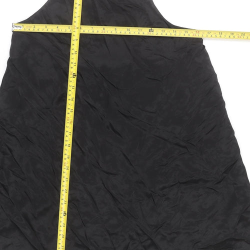 Zara Women’s Black Halter A-Line Dress Size 8 Viscose Knee Length