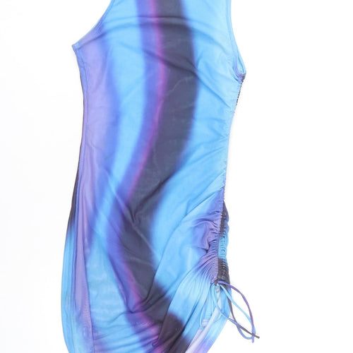 Motel Women’s Multicoloured XS Asymmetric Tank Dress Ruched