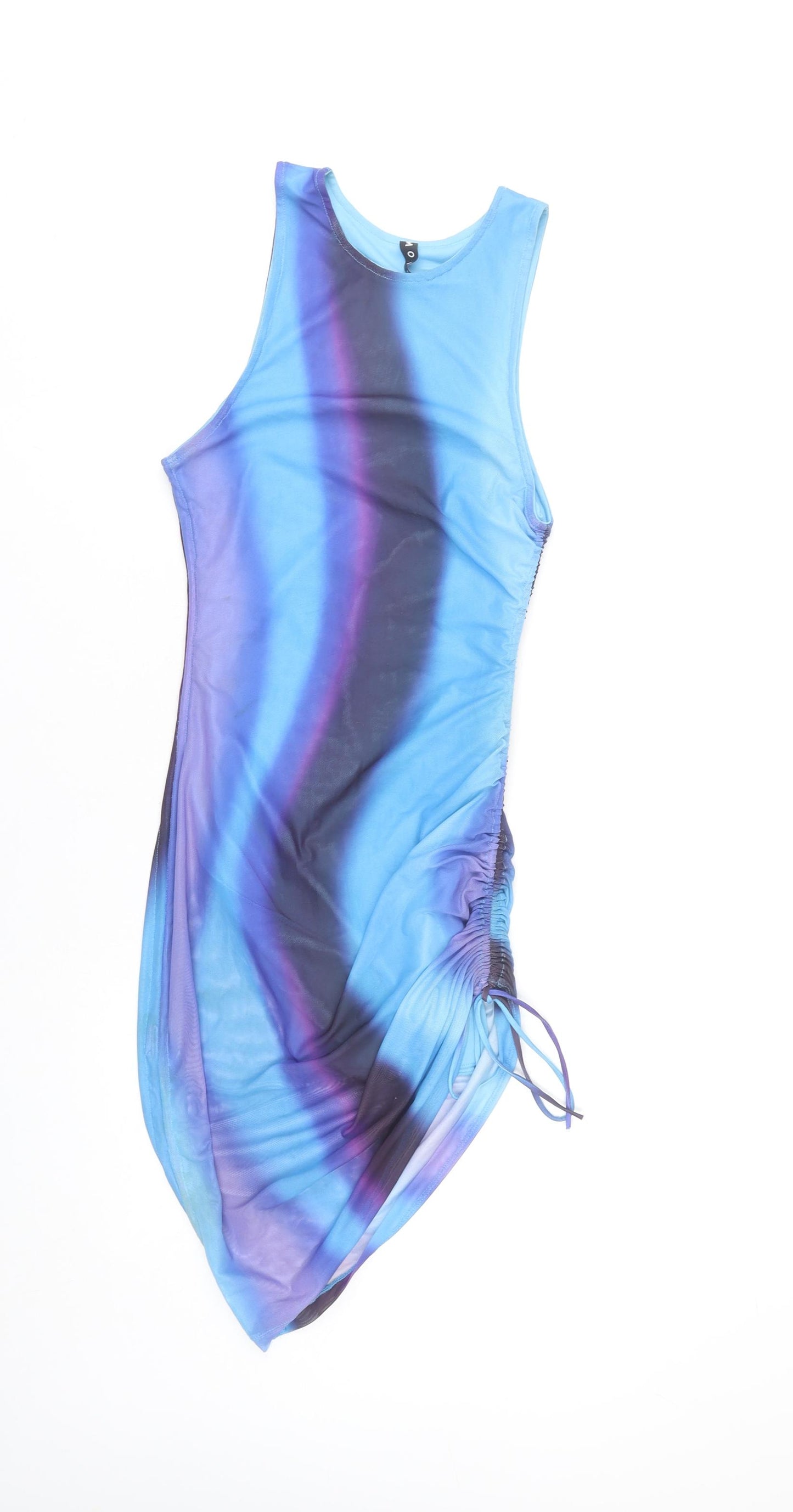 Motel Women’s Multicoloured XS Asymmetric Tank Dress Ruched