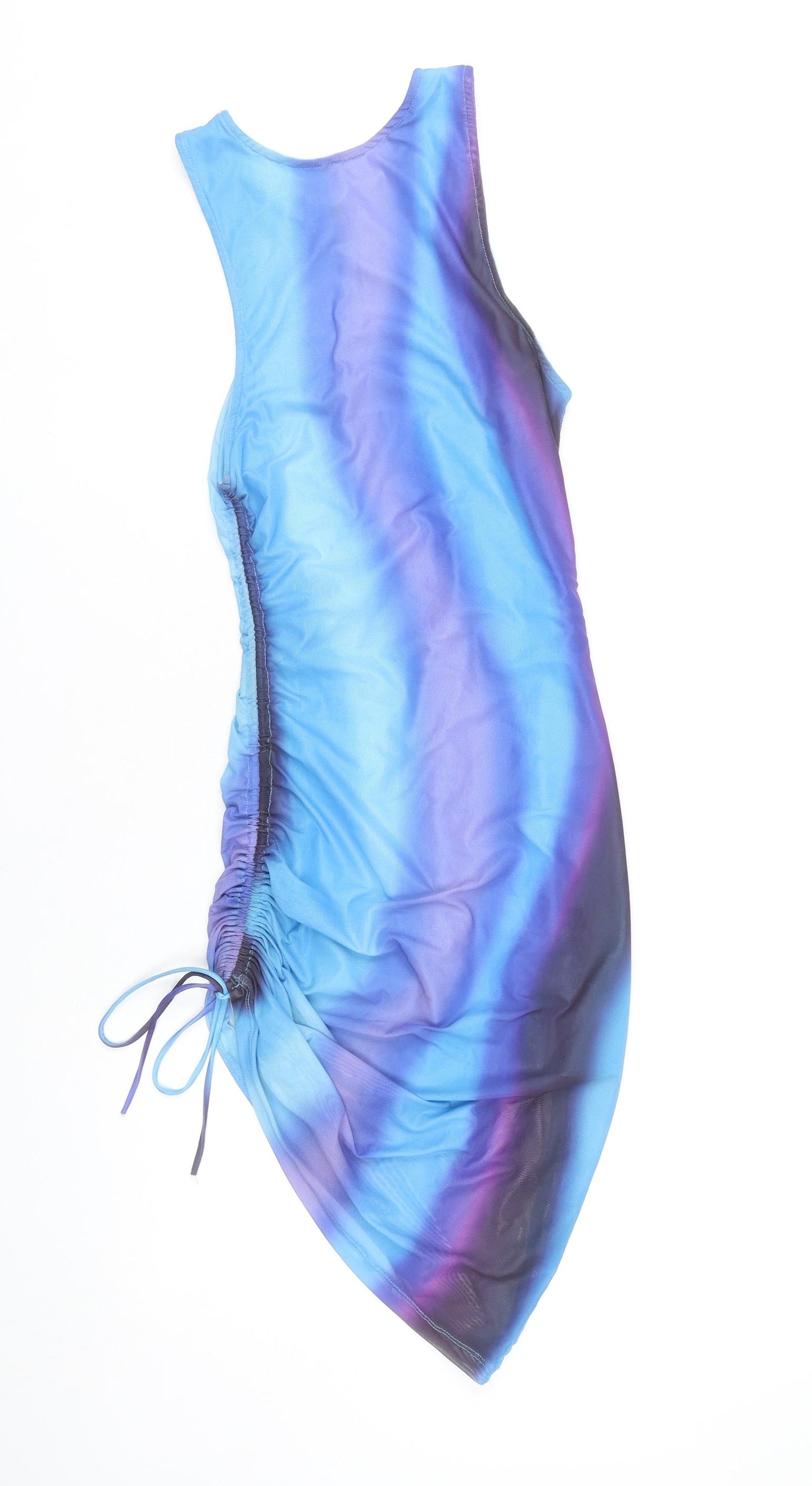 Motel Women’s Multicoloured XS Asymmetric Tank Dress Ruched