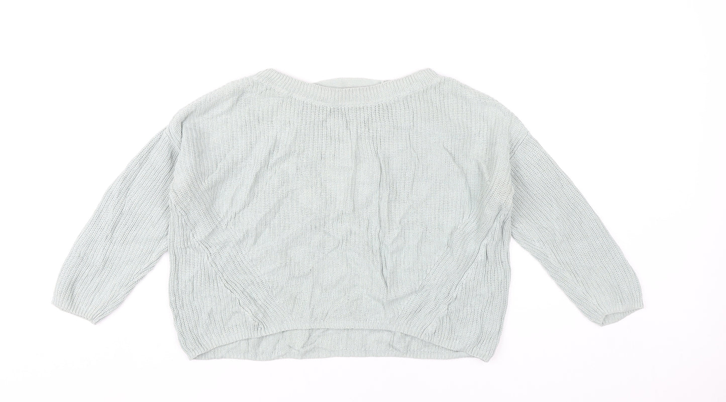 Express Women’s Grey Knit Pullover Jumper Size S Long Sleeve