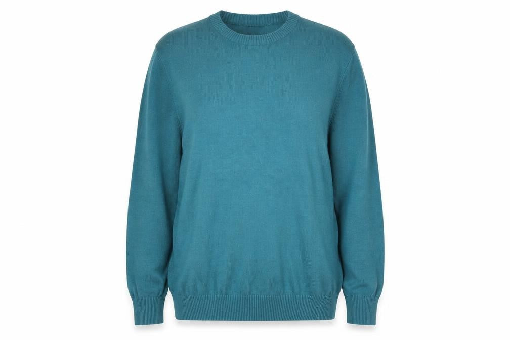 Front view of Altinyildiz Classics Women Green L Pullover Crew Neck Acrylic Jumper