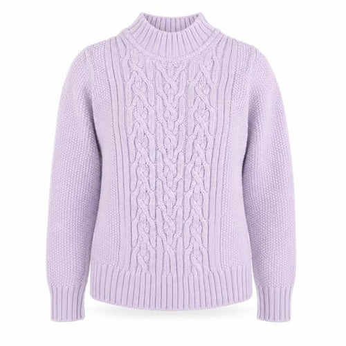Marks and Spencer Women’s Purple Cable-Knit Jumper Size 6
