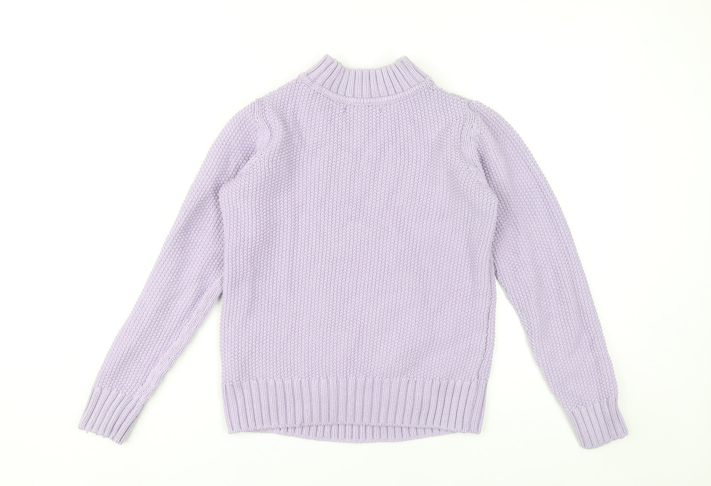 Marks and Spencer Women’s Purple Cable-Knit Jumper Size 6
