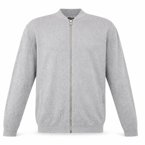 Burton Menswear London Men's Grey XS Full Zip Knit Jumper