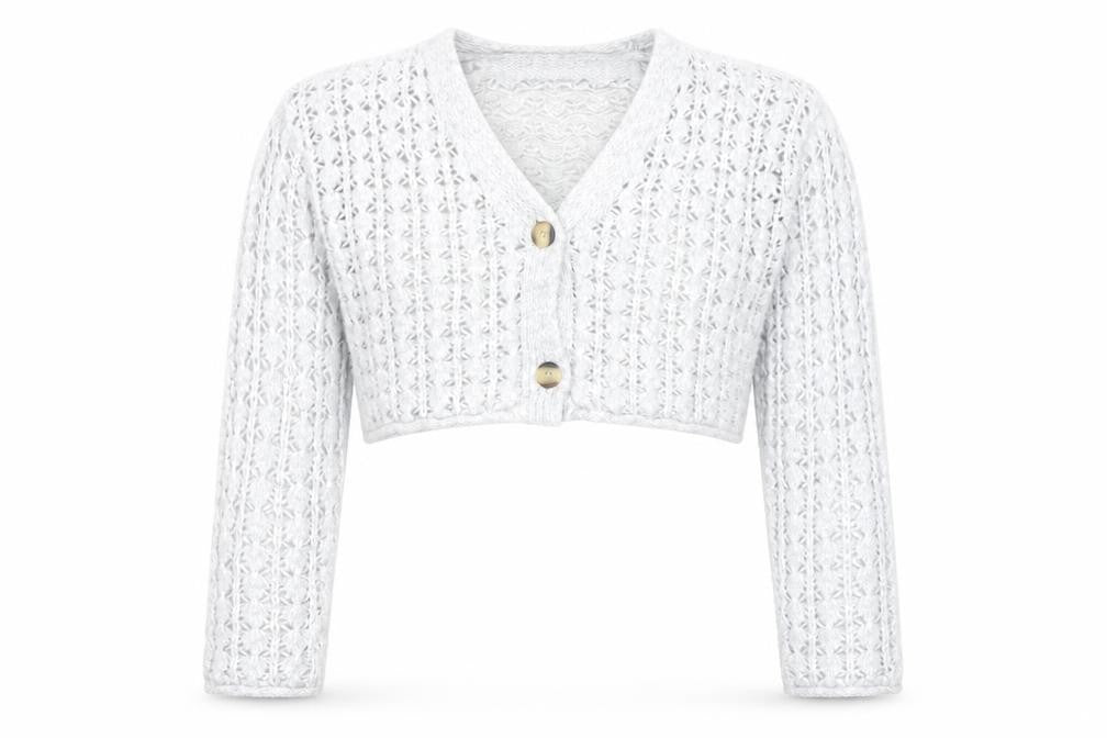 Zara Girls Grey Knit Button Cardigan Jumper 11-12 Years V-Neck Long Sleeve