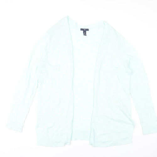 Gap Women’s Blue Cardigan L Long Sleeve Knit Cotton Blend