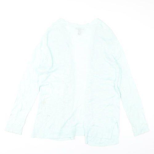 Gap Women’s Blue Cardigan L Long Sleeve Knit Cotton Blend