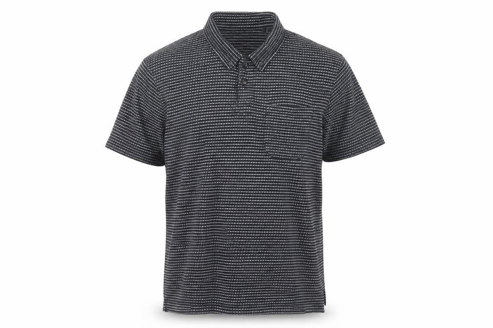 Red Herring Men’s Black Striped Cotton Polo Shirt Size L