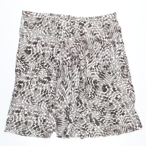 Marks and Spencer Women’s Plus Size 24 Animal Print A-Line Skirt