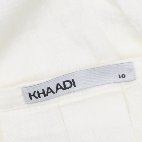 Khaadi Women’s Ivory Cotton Kaftan Dress Size 10 Casual Travel