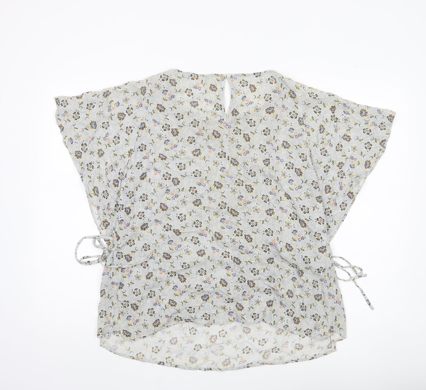 Fat Face Womens Ivory Floral Tunic Blouse Size 12 Viscose