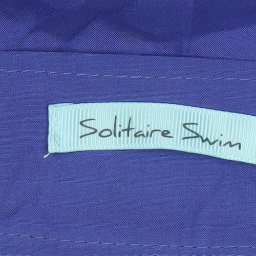Solitaire Swim Women’s Blue Crochet Lace Midi Skirt Size M Bohemian Rayon