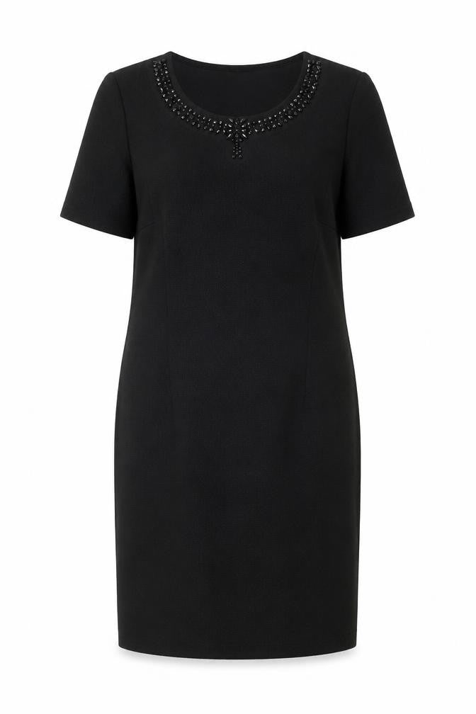 Marks and Spencer Women’s Black Beaded Sheath Dress Size 12