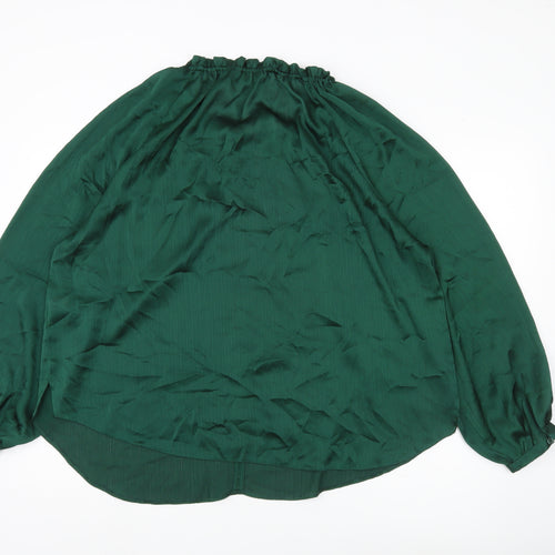 Friends Like These Women’s Green Size 20 Blouse Long Sleeve Button Front