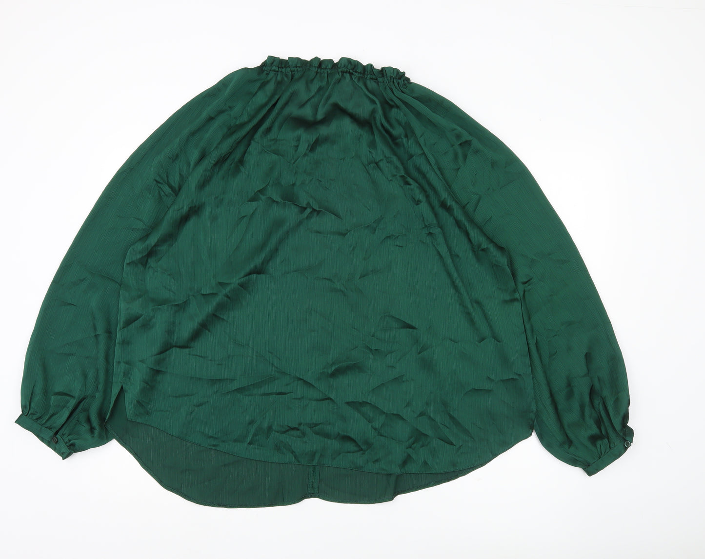 Friends Like These Women’s Green Size 20 Blouse Long Sleeve Button Front