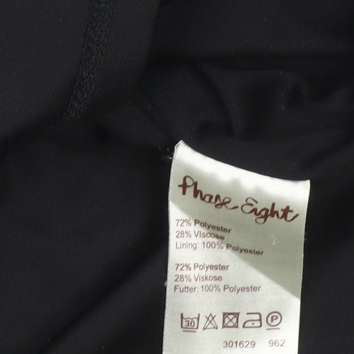 Phase Eight Women Black Size 12 Sheath Knee Length Floral Dress