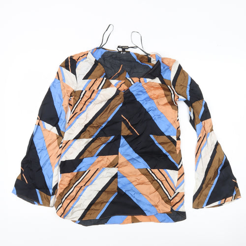 Massimo Dutti Women’s Multicoloured Tunic Blouse Size 6 Viscose