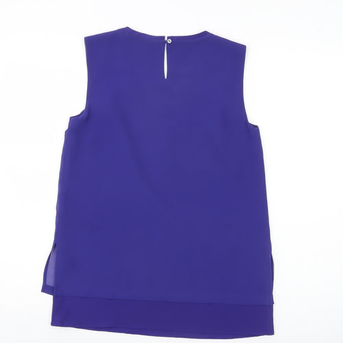 Fenn Wright Manson Women’s Purple Sleeveless Blouse XS UK 8
