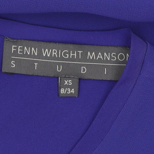 Fenn Wright Manson Women’s Purple Sleeveless Blouse XS UK 8