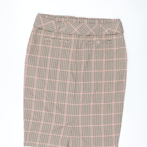 Next Women’s Multicoloured Check Pencil Skirt Size 14 Workwear