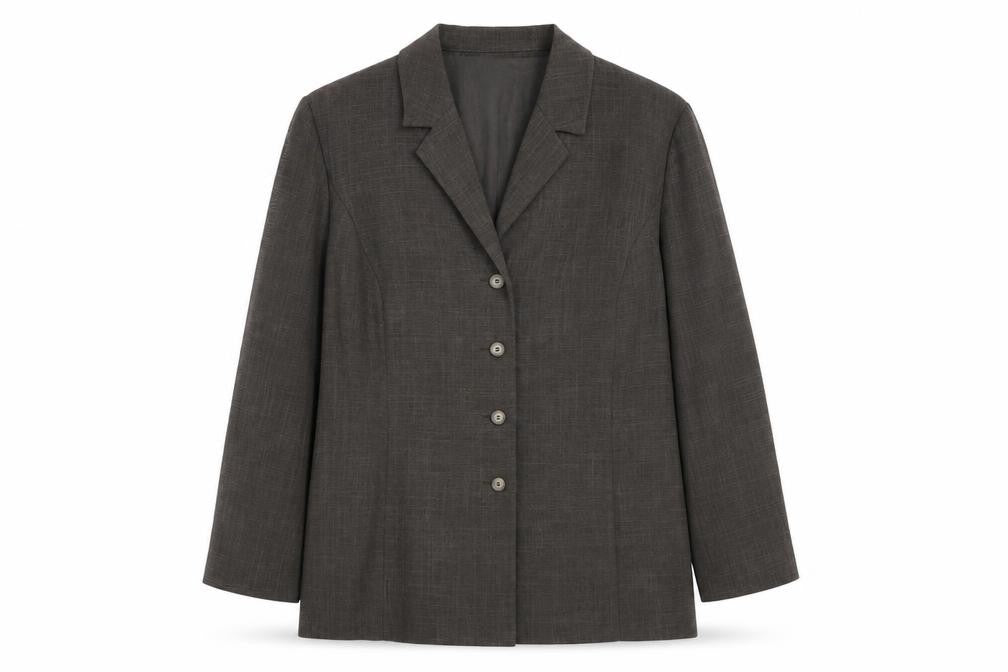 Front view of Vicini Women Brown, size 16, Single-Breasted Suit Jacket