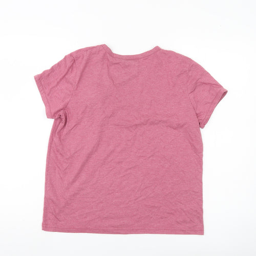 Harry Potter Women Pink T-Shirt Size 12 Gryffindor Crest