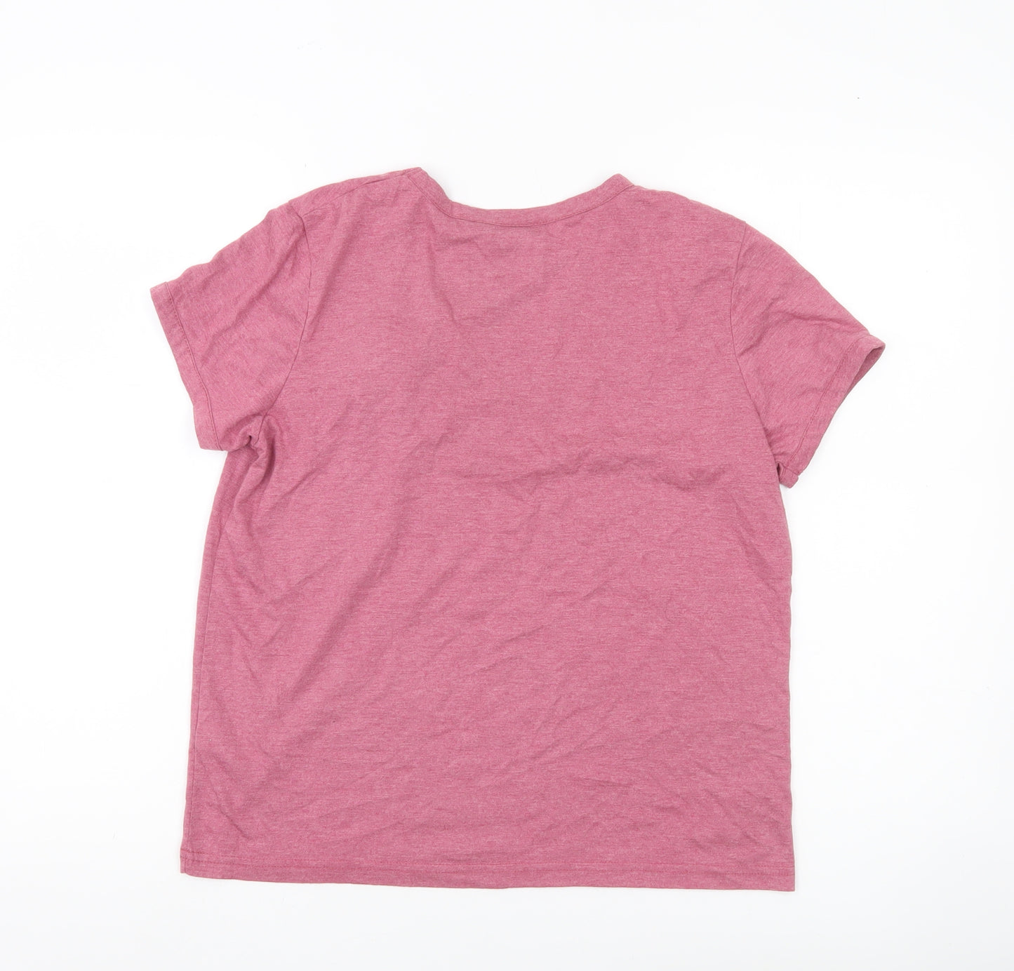 Harry Potter Women Pink T-Shirt Size 12 Gryffindor Crest