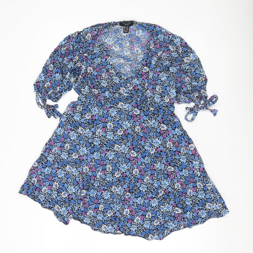 New Look Petite Women’s Multicoloured Floral Skater Dress UK 12