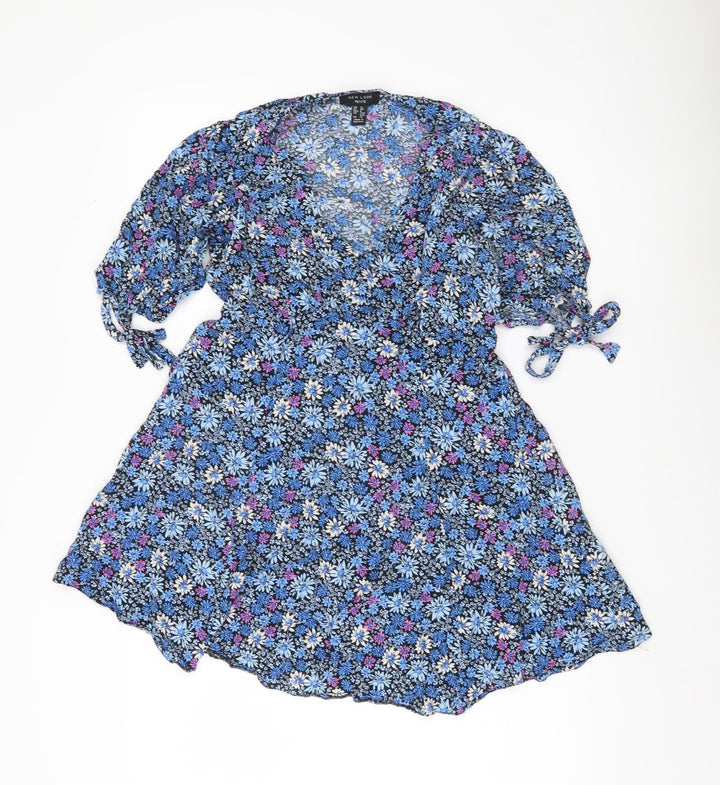 New Look Petite Women’s Multicoloured Floral Skater Dress UK 12