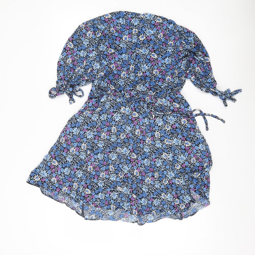 New Look Petite Women’s Multicoloured Floral Skater Dress UK 12