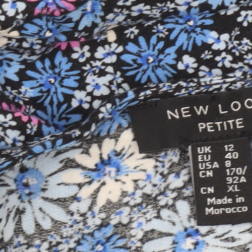 New Look Petite Women’s Multicoloured Floral Skater Dress UK 12