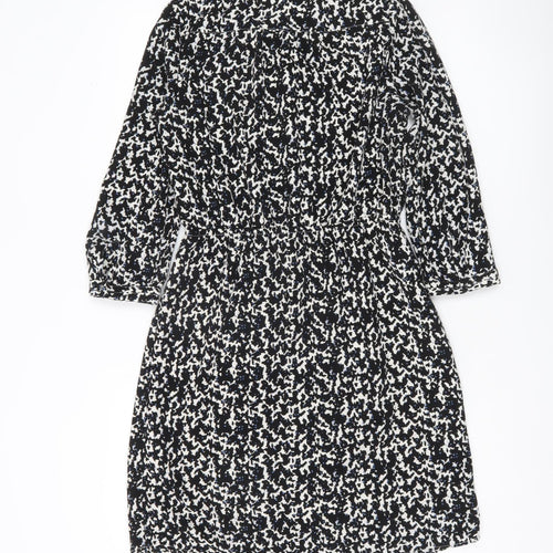 H&M Women’s Black Shirt Dress Size 8 Long Sleeve Knee Length