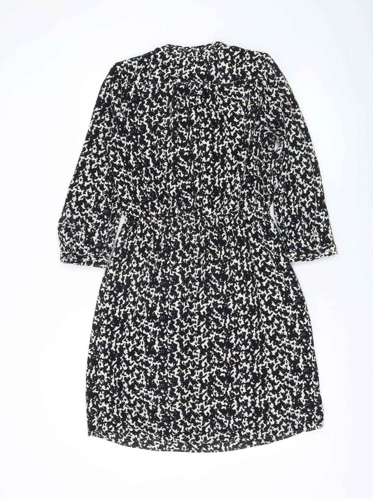H&M Women’s Black Shirt Dress Size 8 Long Sleeve Knee Length