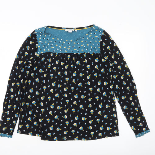Boden Womens Multicoloured Floral Tunic Blouse UK 16 Long Sleeve