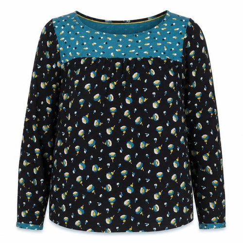 Boden Womens Multicoloured Floral Tunic Blouse UK 16 Long Sleeve